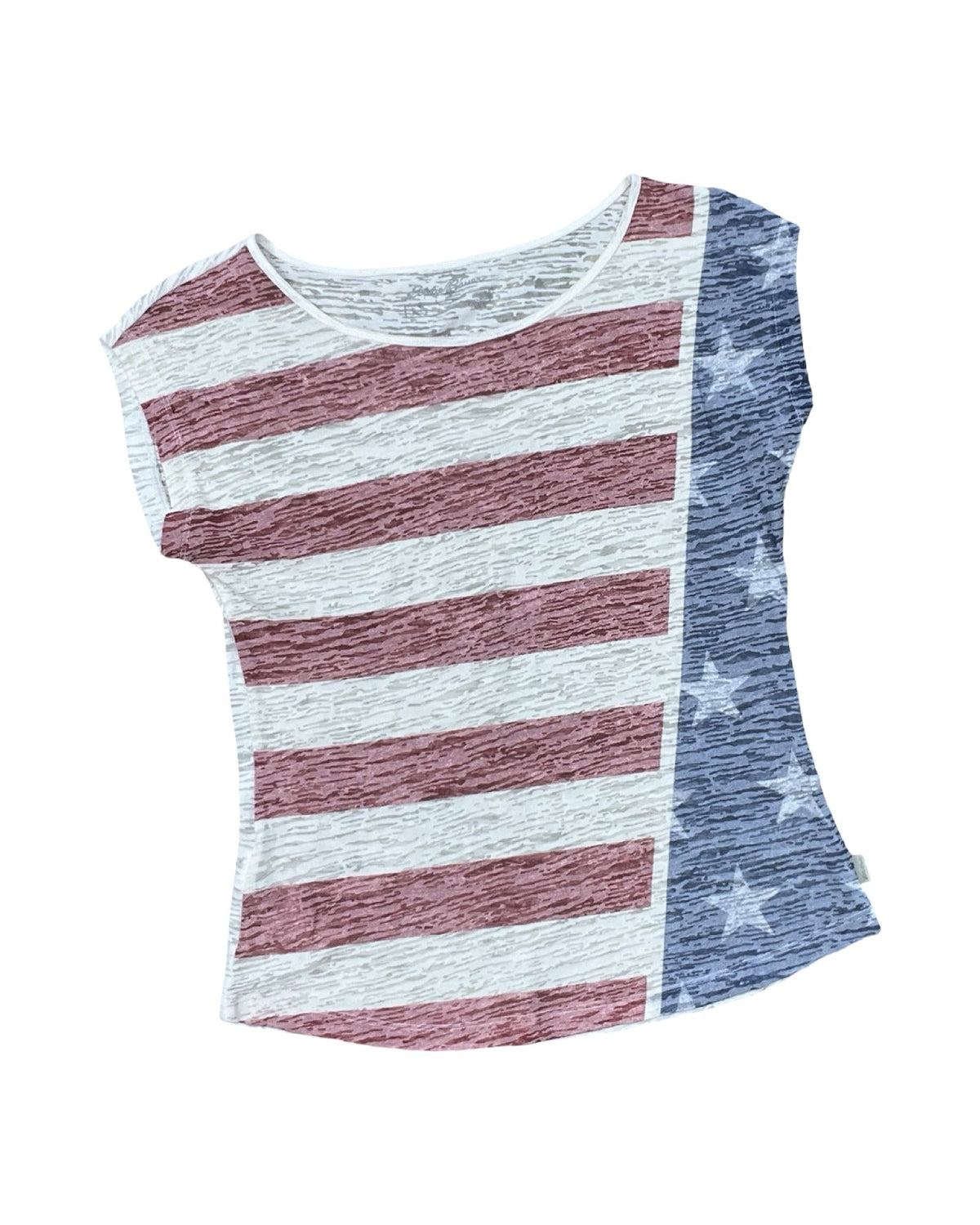 Top Ss By Eddie Bauer In Blue Red & White, Size:S