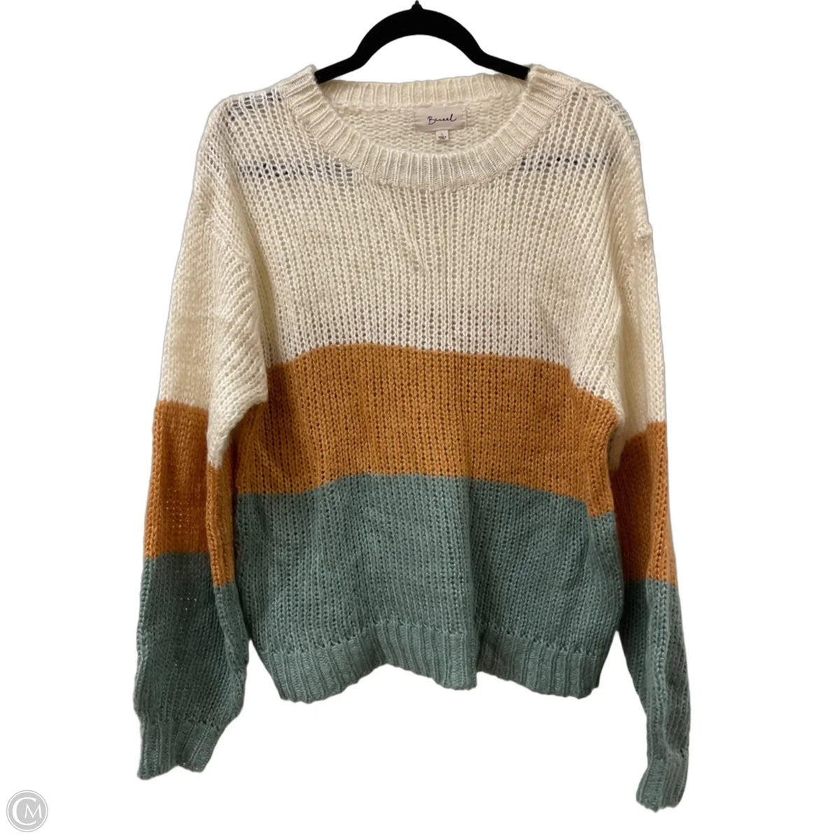 Sweater By Be Cool In Cream, Size: L