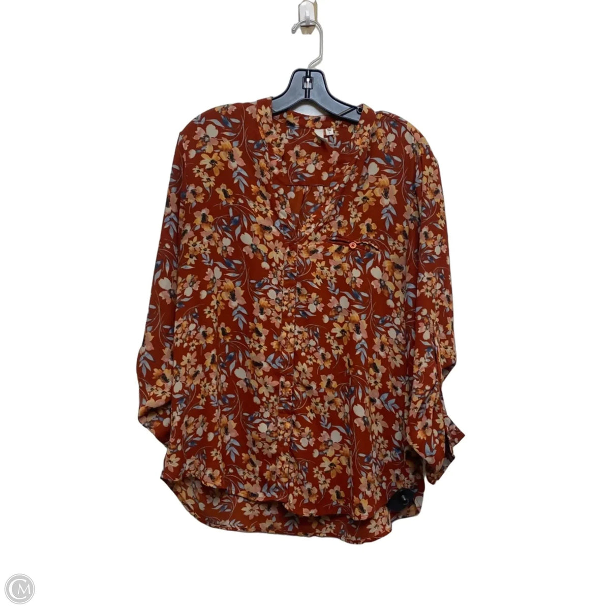 Top Long Sleeve By Kut In Red, Size: L
