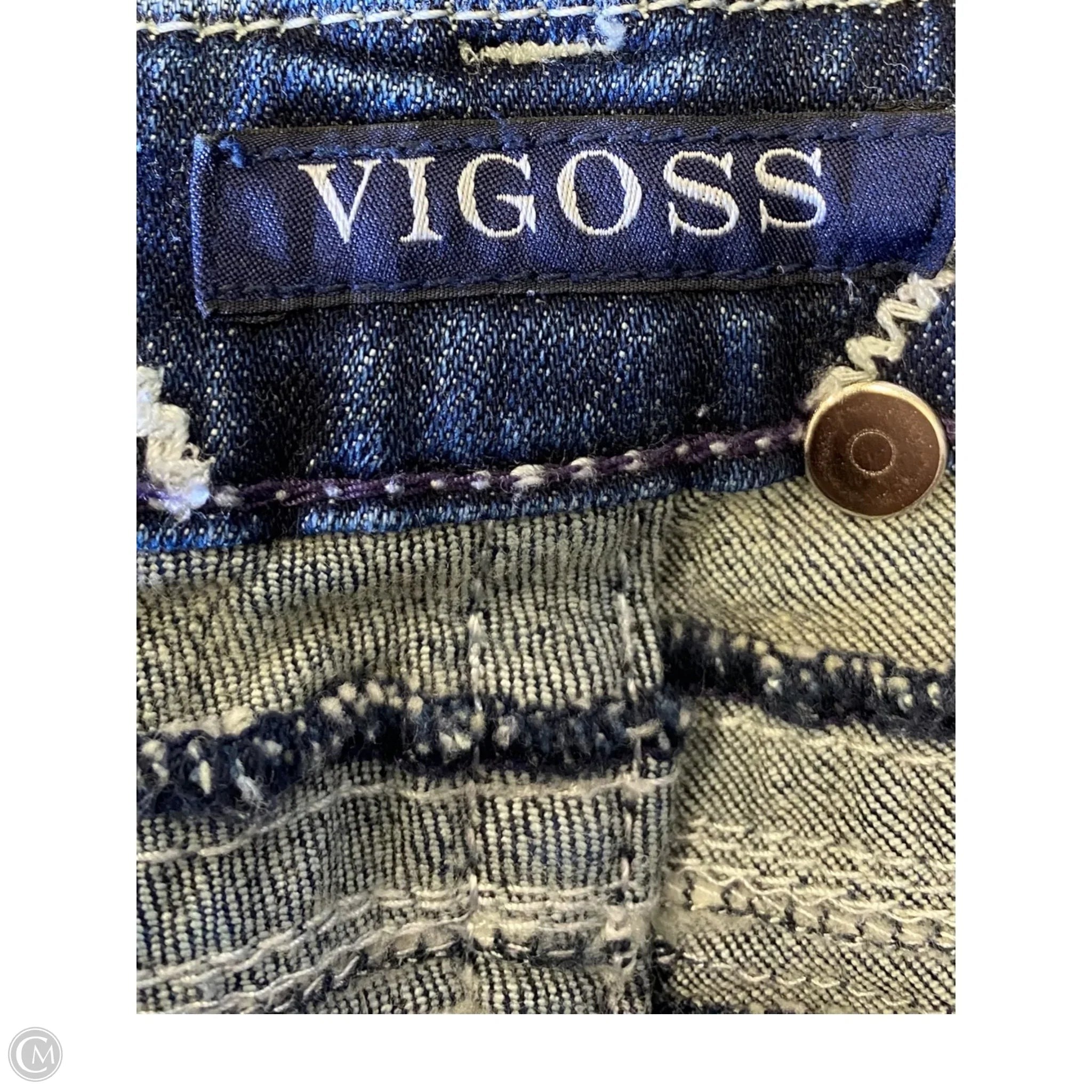 Jeans Boot Cut By Vigoss In Blue Denim, Size: 10