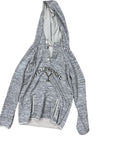 Sweatshirt Hoodie By Clothes Mentor In Grey, Size:L