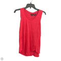 Top Sleeveless By Tahari In Red, Size: Xs