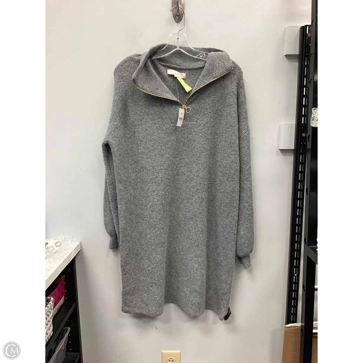 Dress Casual Short By Loft In Grey, Size: S