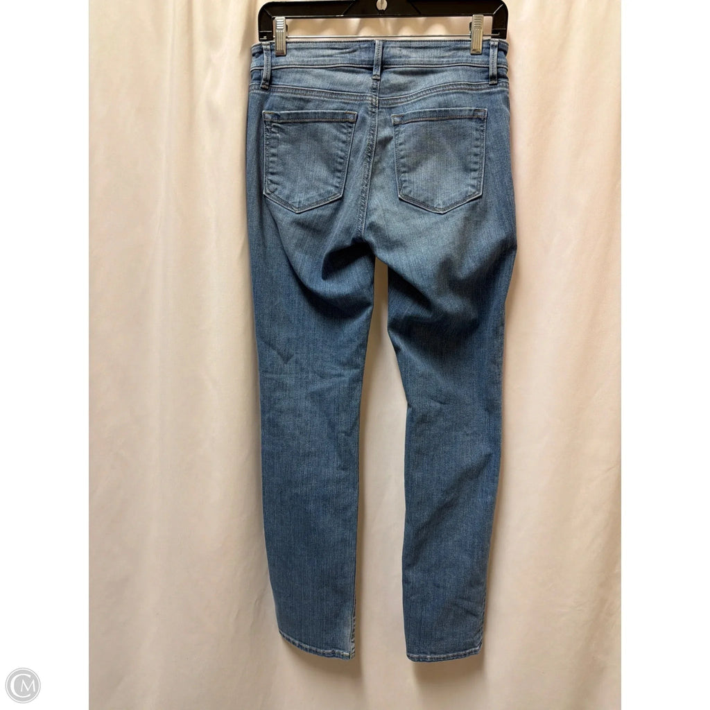 Jeans Straight By Loft In Blue Denim, Size: 0