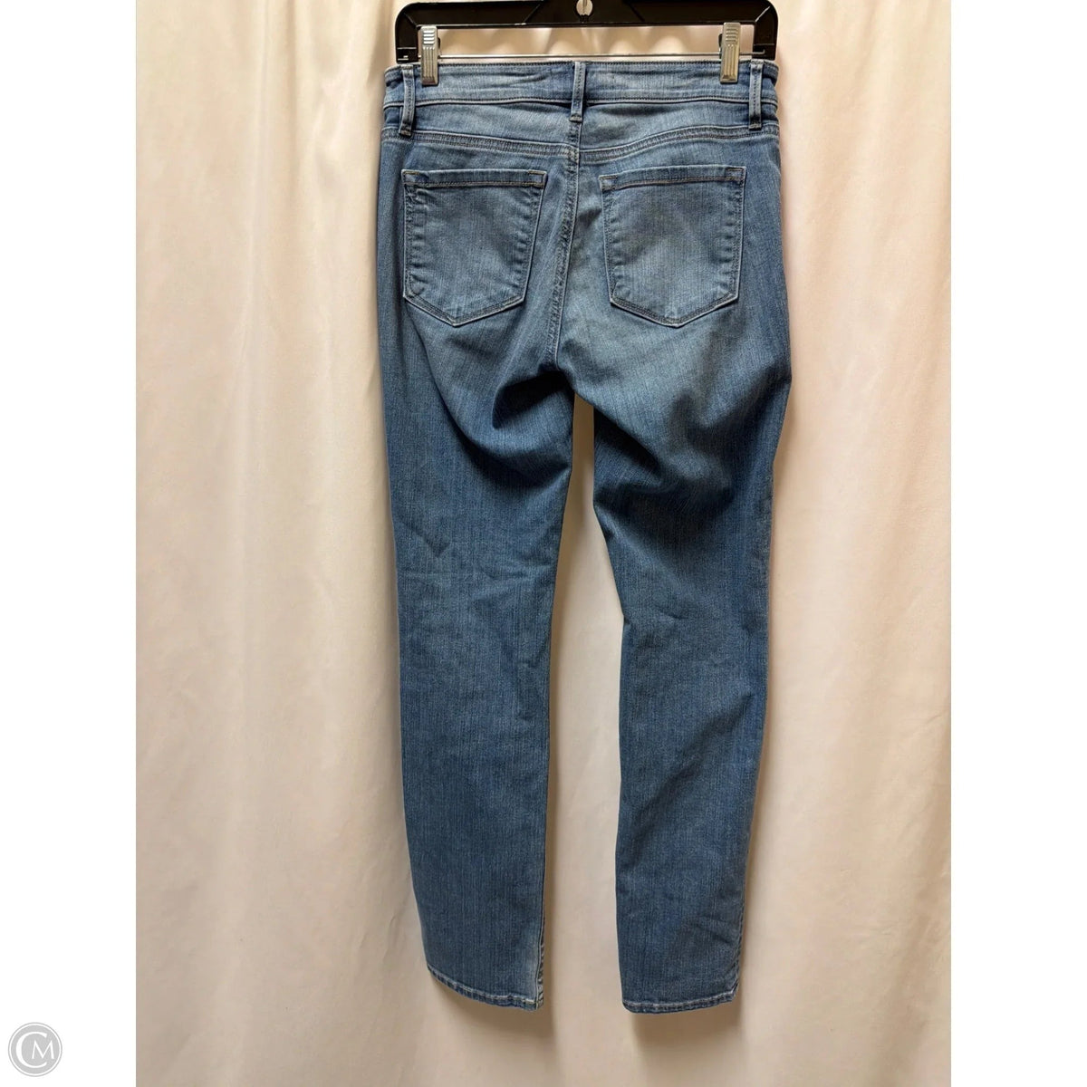 Jeans Straight By Loft In Blue Denim, Size: 0