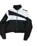 Athletic Jacket By Clothes Mentor In Black & White, Size:Xl