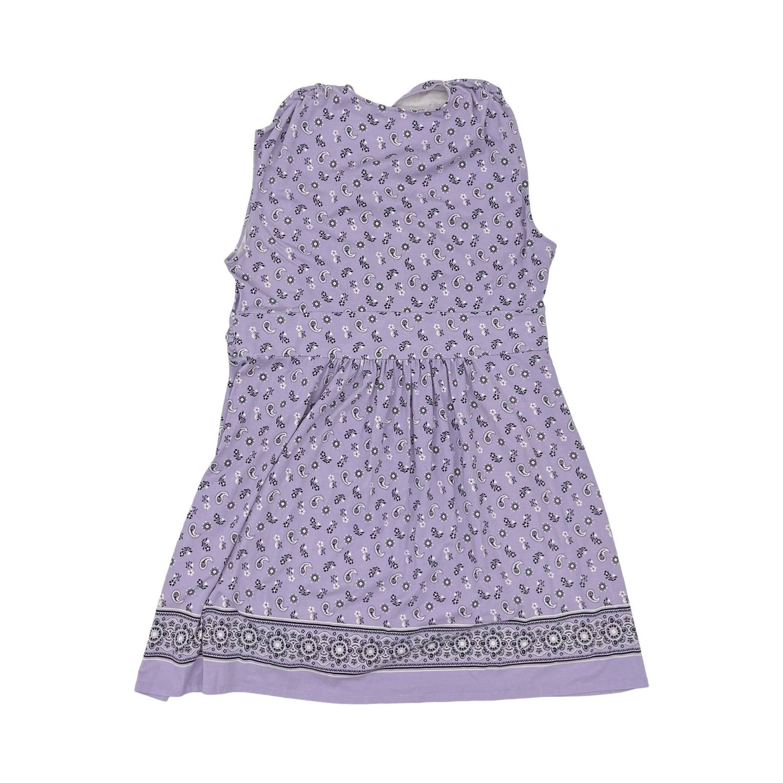 Dress Casual Short By Lands End In Purple, Size:3X