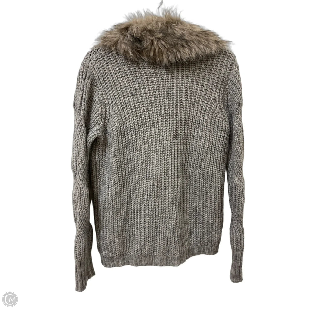 Sweater Cardigan By Jessica Simpson In Grey, Size: L