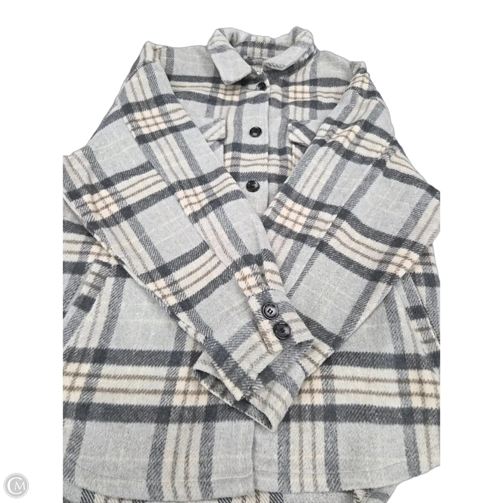 Jacket Shirt By Cme In Grey, Size: Xl
