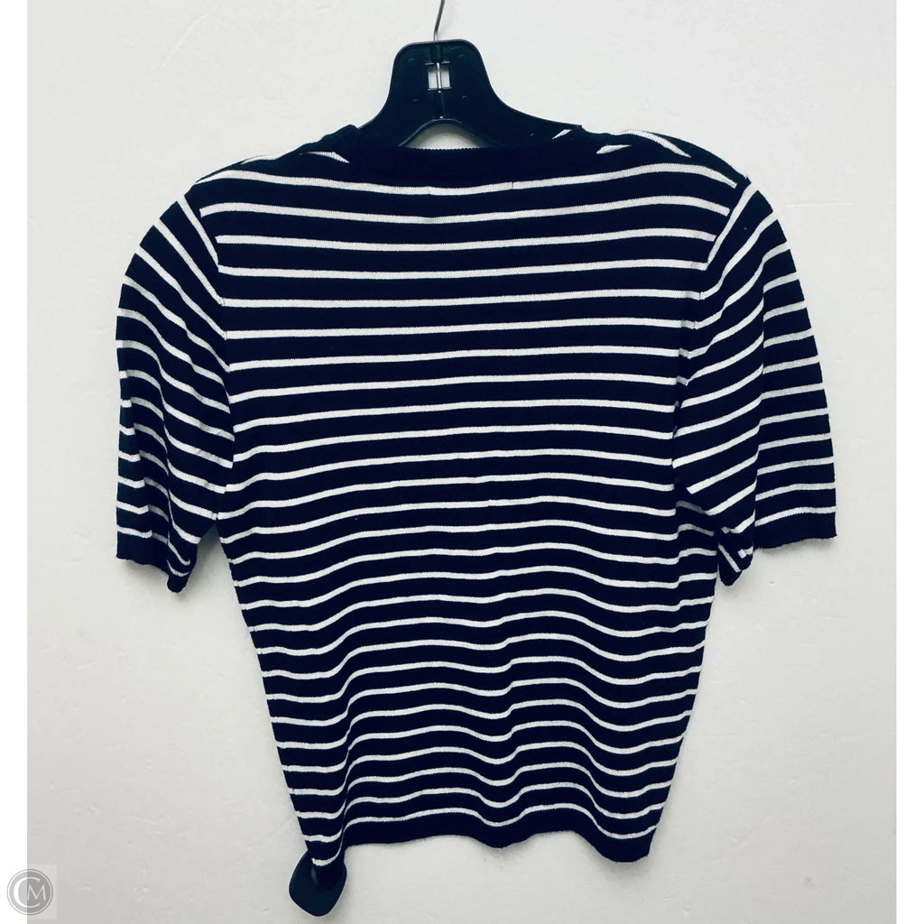 Top Short Sleeve By Truth In Striped Pattern, Size: S
