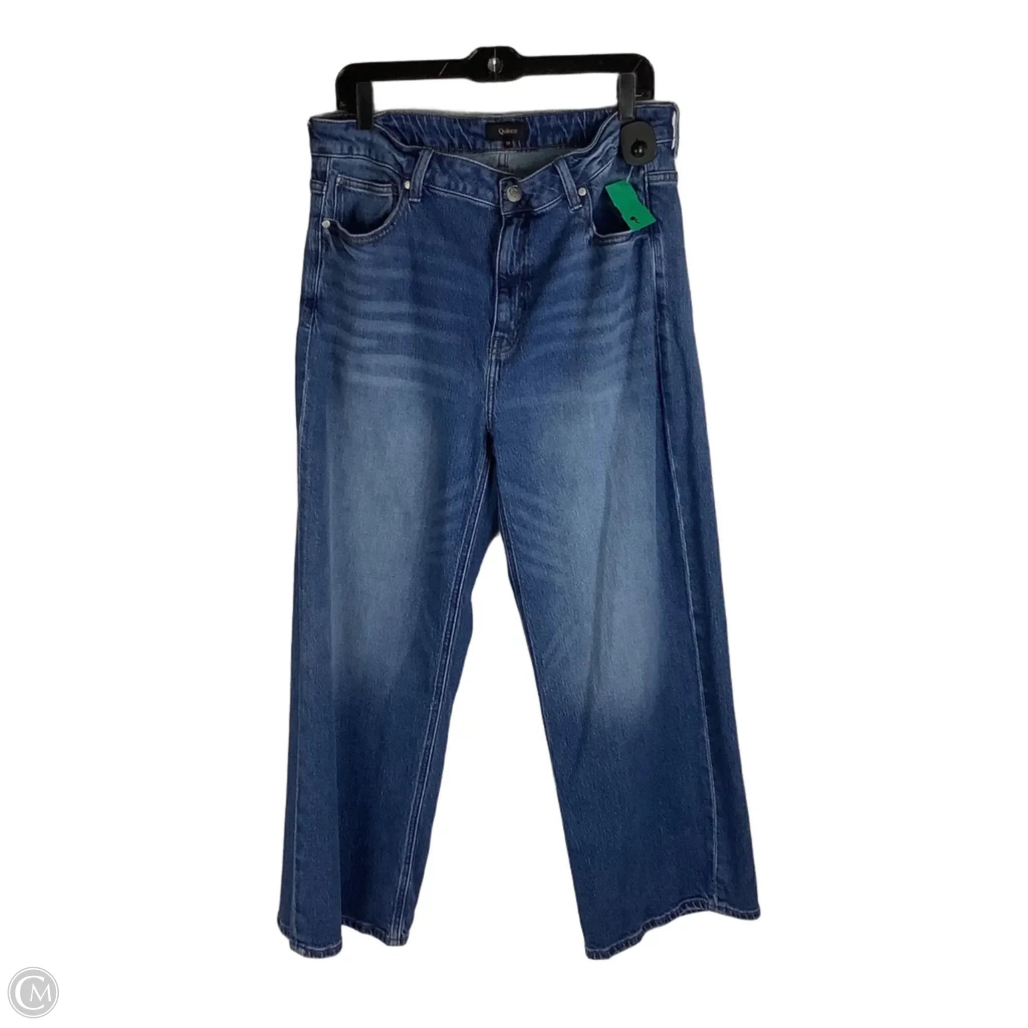 Jeans Wide Leg By Quince In Blue Denim, Size: 16 (33)