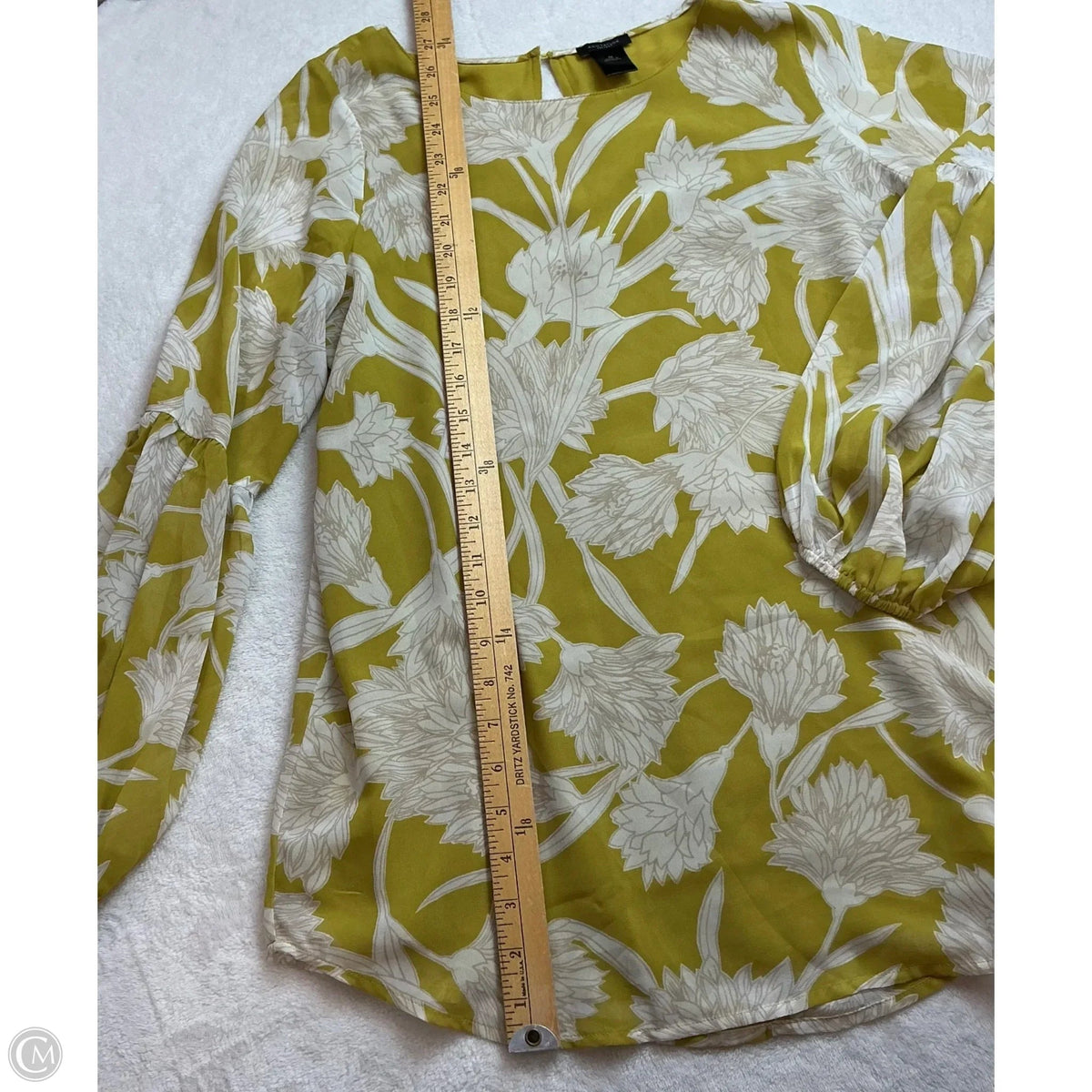 Top Long Sleeve By Ann Taylor In Yellow, Size: M