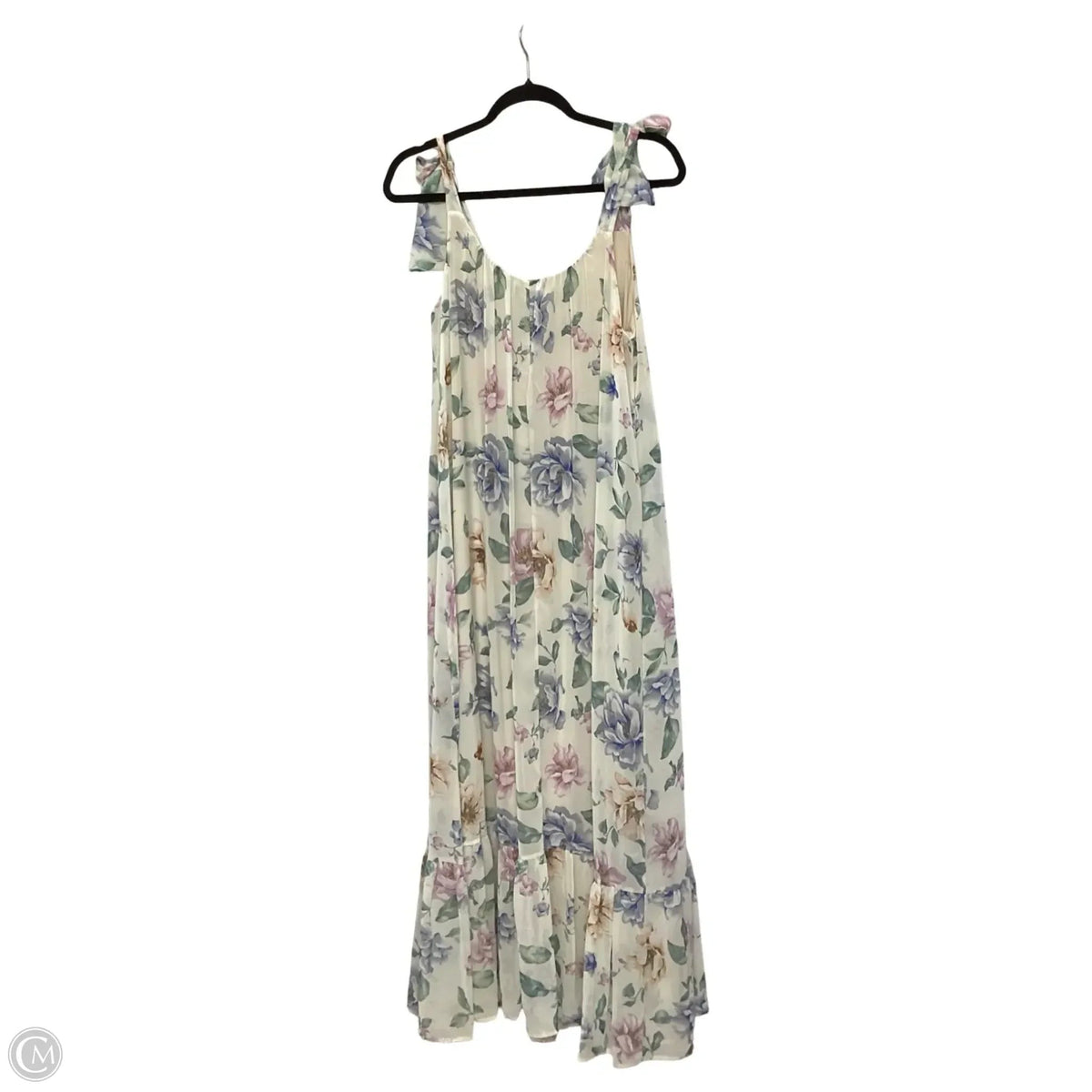 Dress Casual Maxi By Adrienne In Floral Print, Size: S