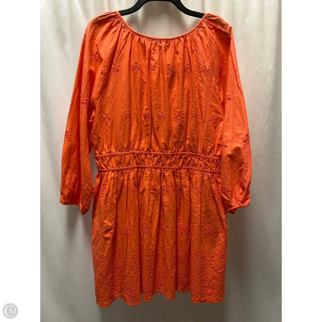 Dress Casual Midi By Universal Thread In Peach, Size: Xl