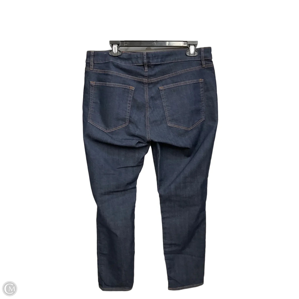 Jeans Straight By Loft In Blue Denim, Size: 12
