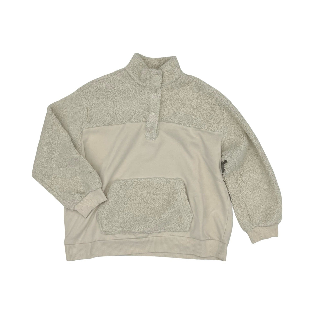 Sweatshirt Crewneck By Time And Tru In Tan, Size:Xxl