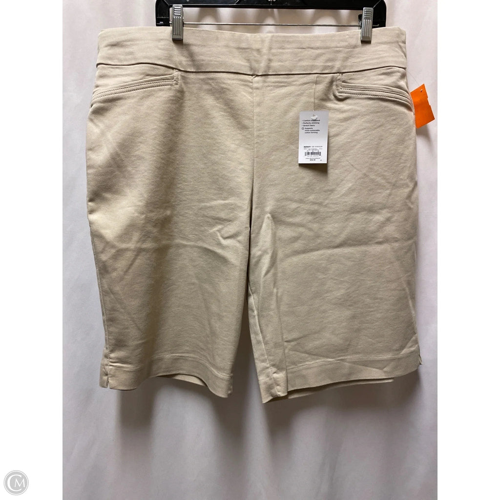 Shorts By Croft And Barrow In Beige, Size: 18