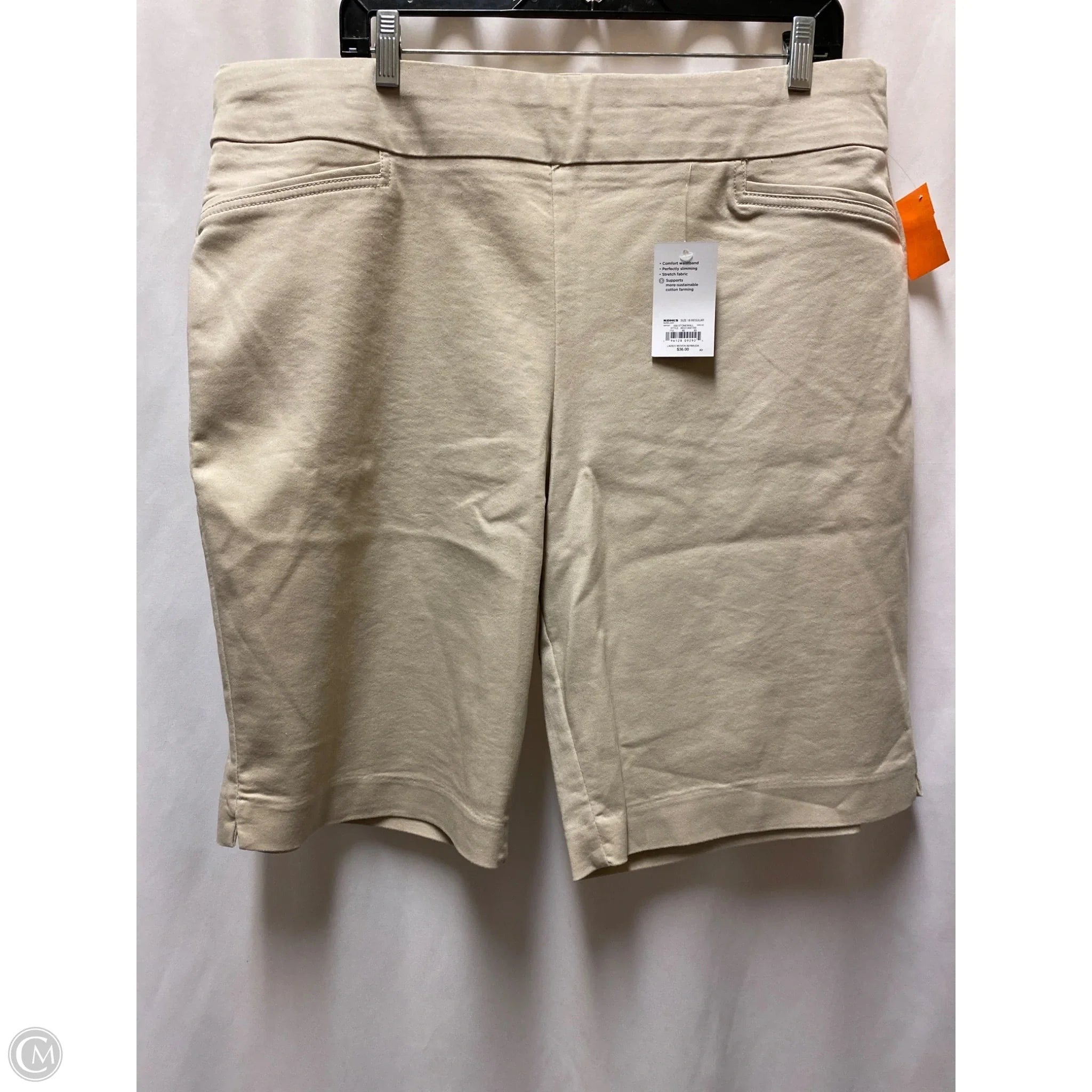 Shorts By Croft And Barrow In Beige, Size: 18