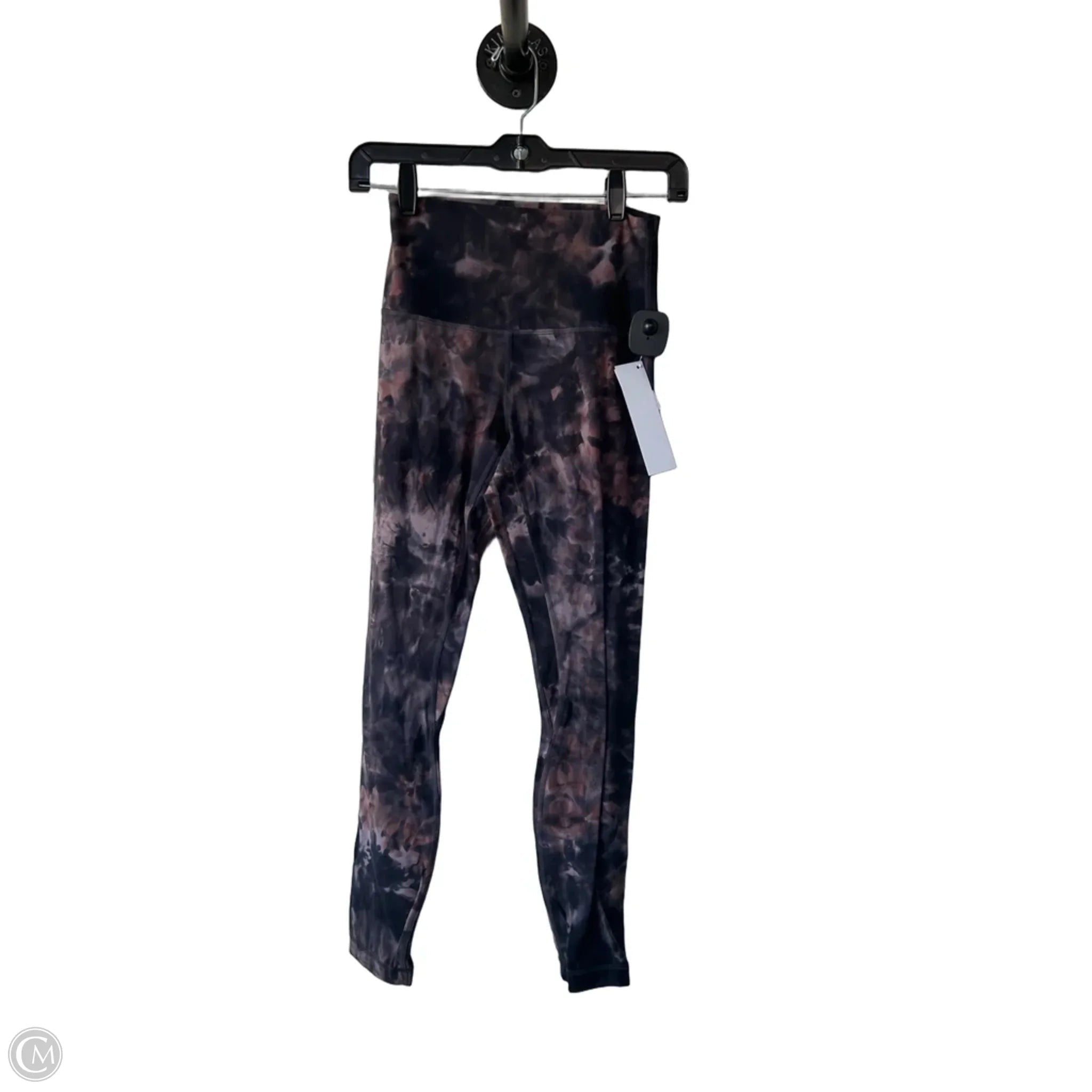 Athletic Leggings By Lululemon In Black & Blue, Size: 4