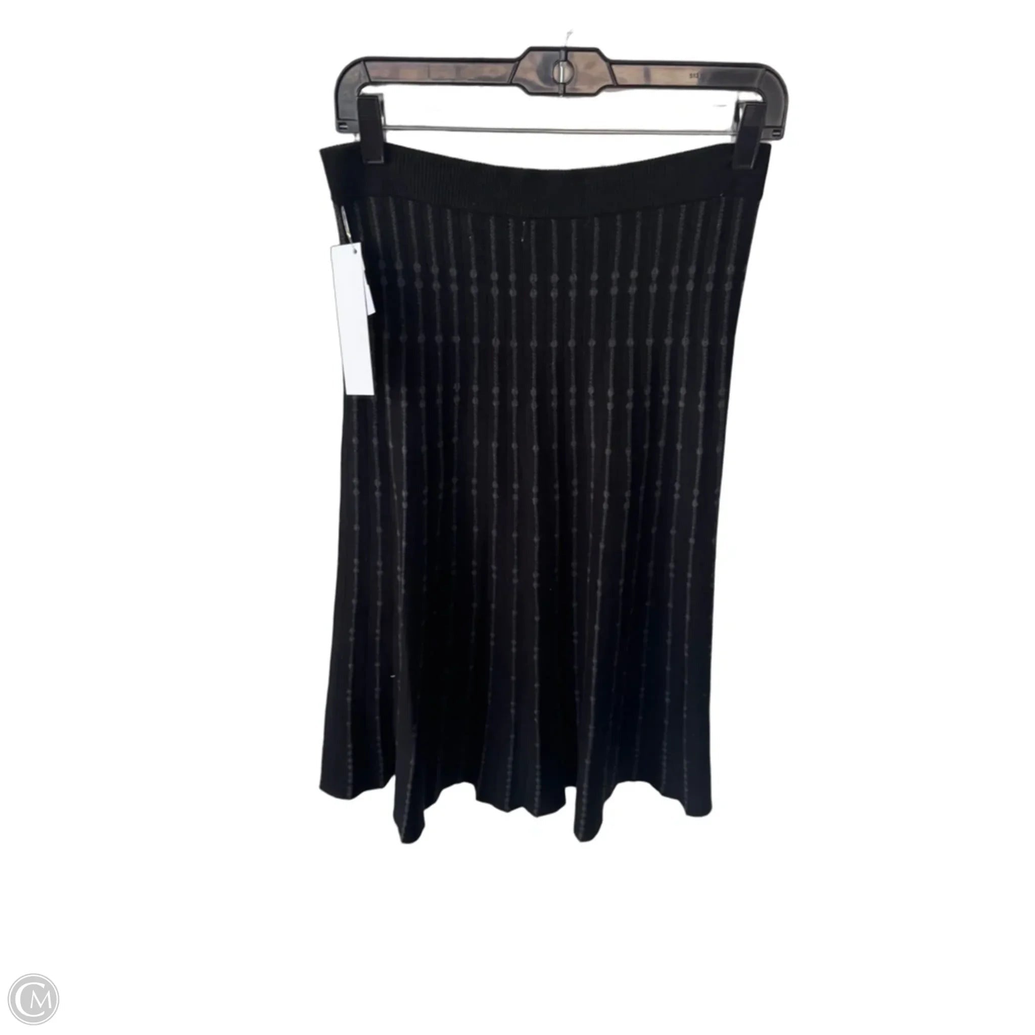 Skirt Midi By Max Studio In Black & Grey, Size: M