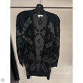 Sweater Cardigan By Abound In Black & Grey, Size: M