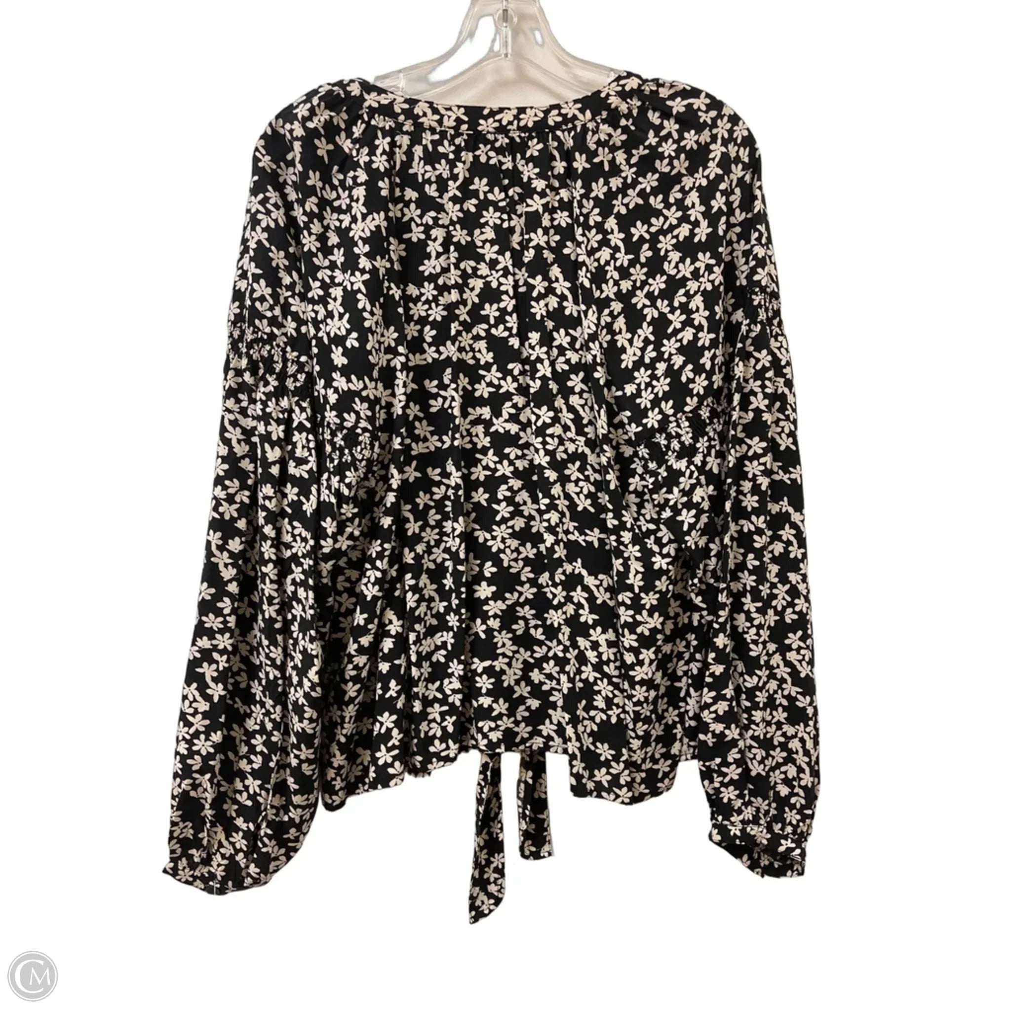 Blouse Long Sleeve By Sanctuary In Black & Cream, Size: 2x