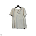 Top Short Sleeve By Maison Damelie In White, Size: M