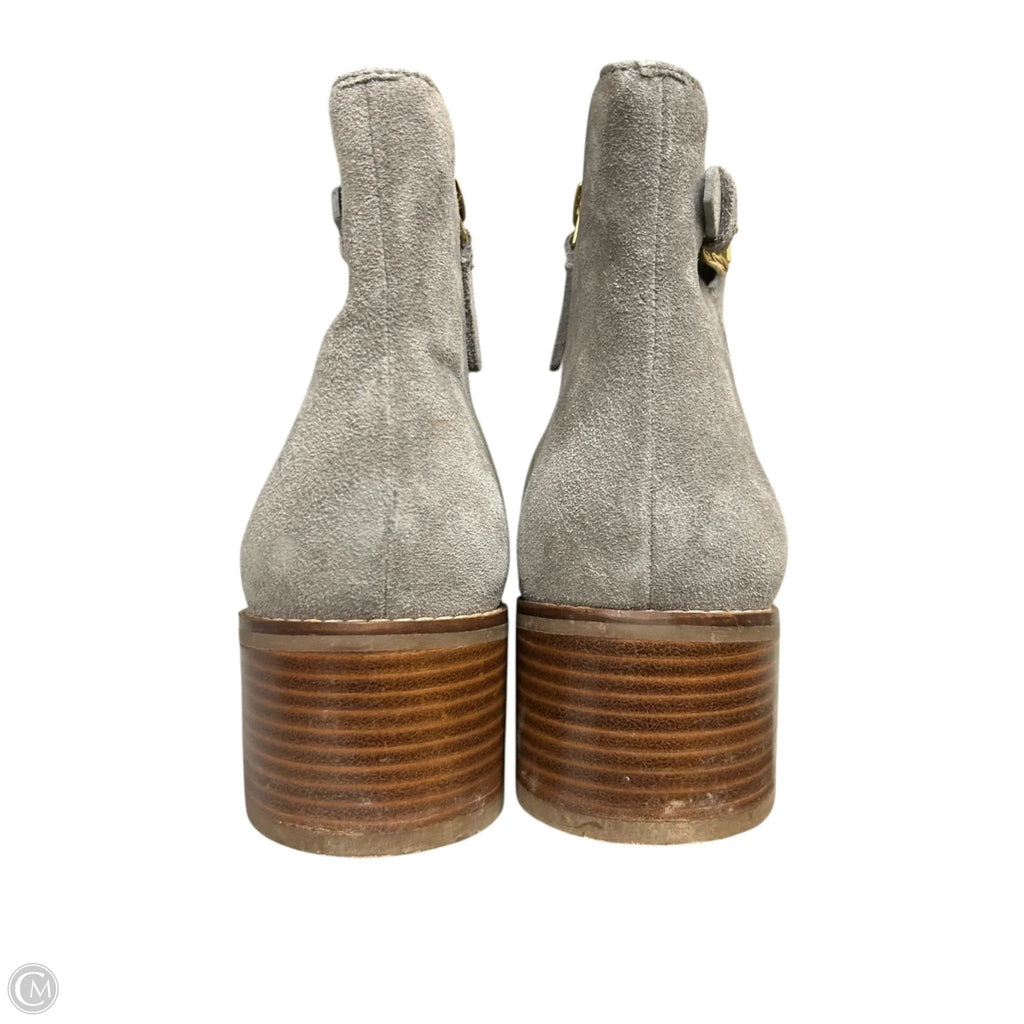 Boots Ankle Heels By Cole-haan In Grey, Size: 9.5