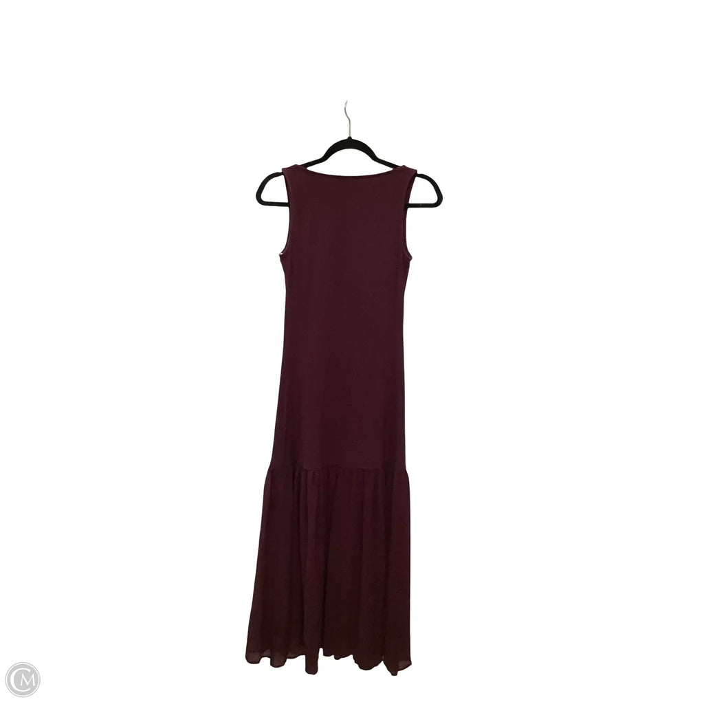 Dress Casual Maxi By A New Day In Purple, Size: Xs