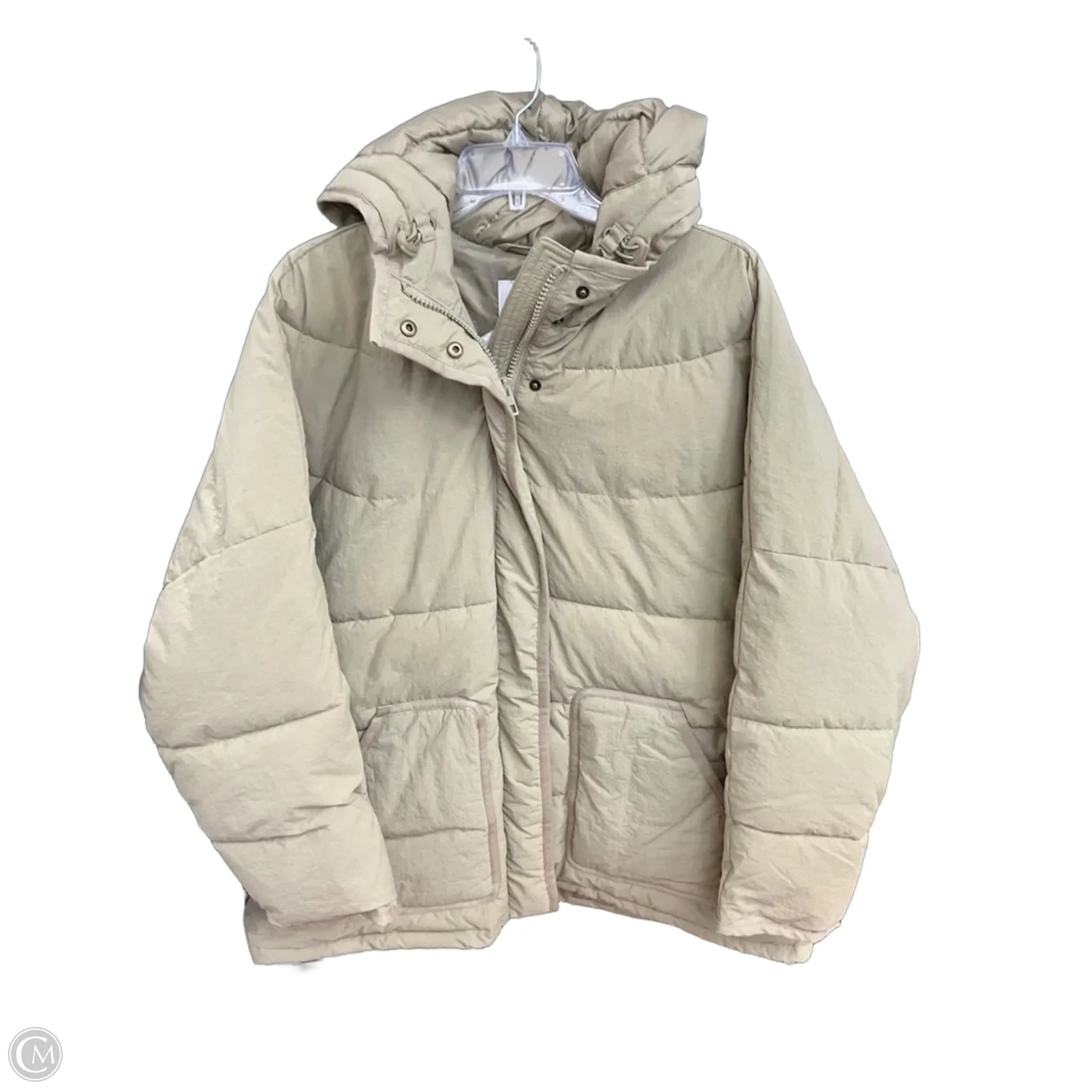 Coat Puffer & Quilted By Madewell In Tan, Size: 1x