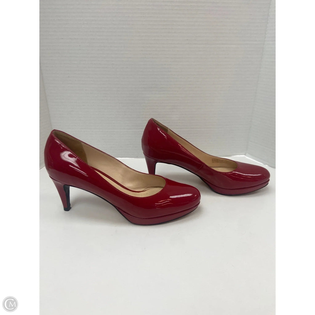 Sandals Heels Kitten By Cole-haan In Red, Size: 7