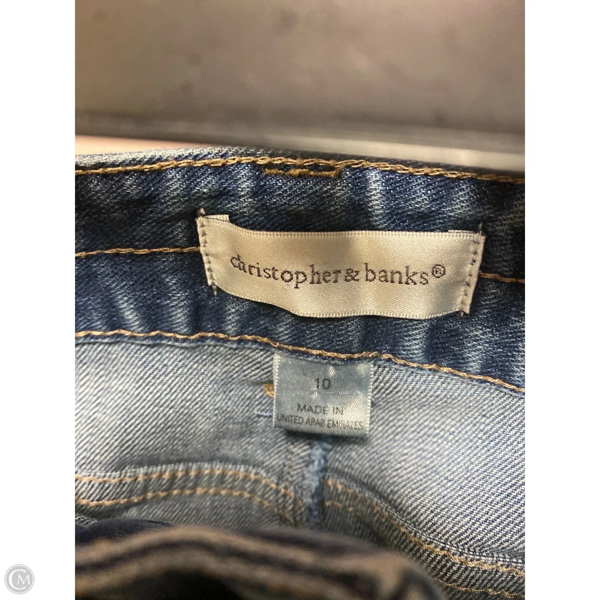 Capris By Christopher And Banks In Blue Denim, Size: 10