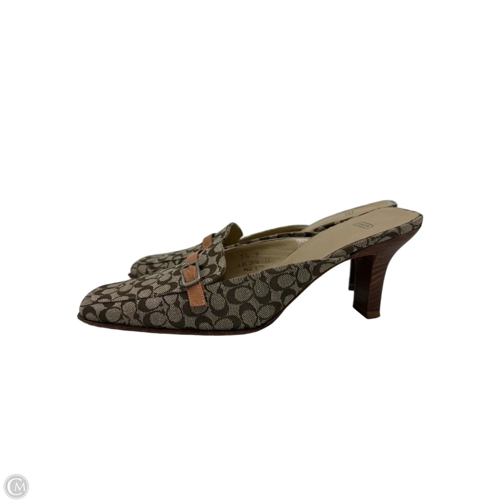 Shoes Designer By Coach In Tan, Size: 7.5