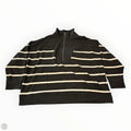 Sweatshirt Collar By Cable And Gauge In Black & White, Size: 3x
