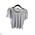 Top Short Sleeve By Lucky Brand In White, Size: L