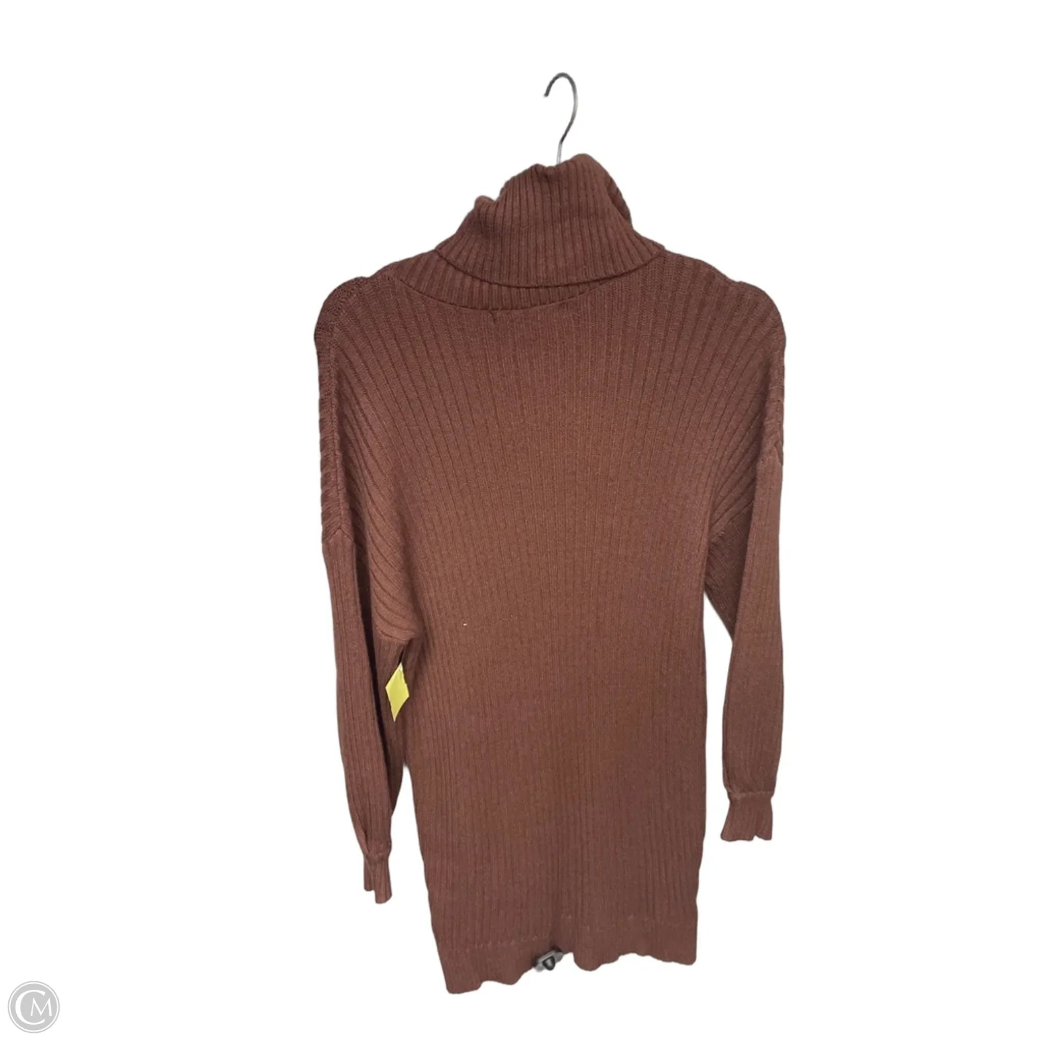 Dress Sweater By Clothes Mentor In Brown, Size: S