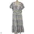 Dress Casual Maxi By Clothes Mentor In Blue & White, Size: Xl
