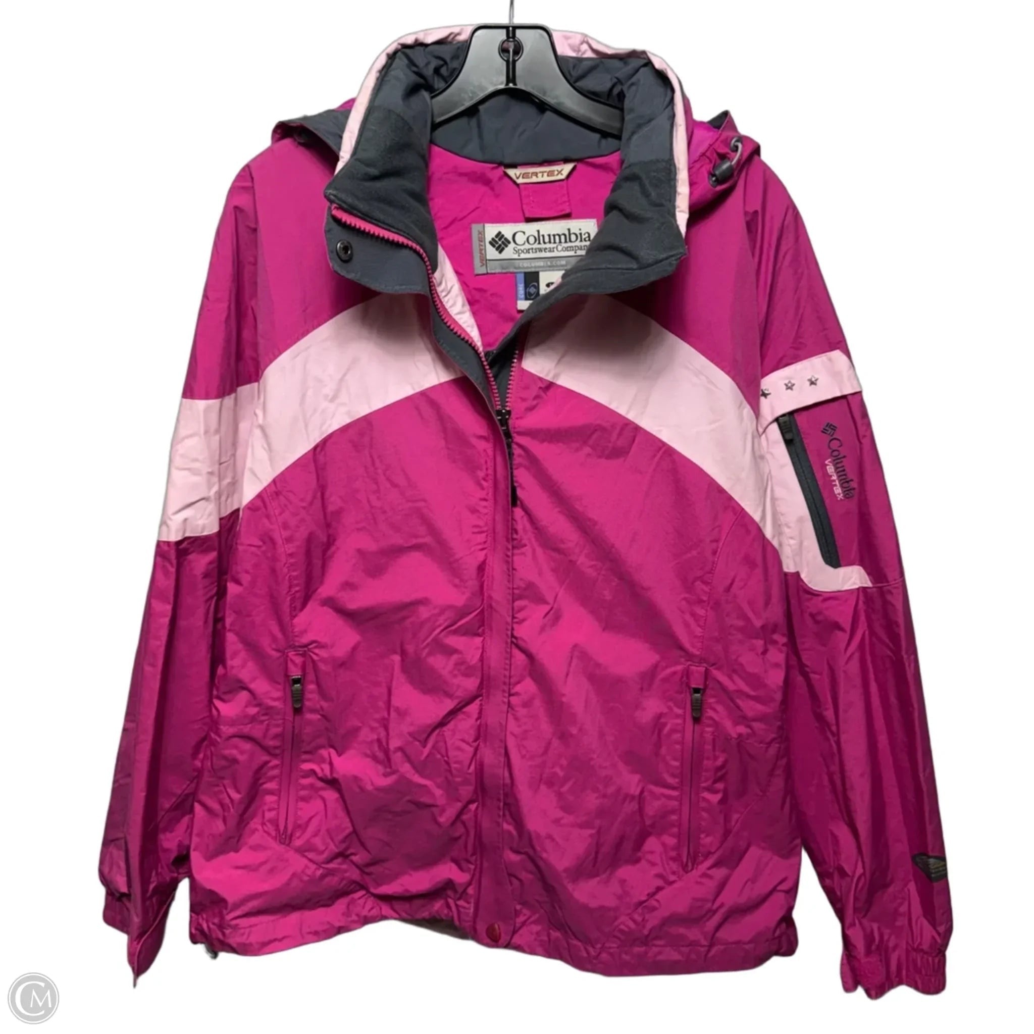Vertex Windbreaker Jacket By Columbia In Pink, Size: L