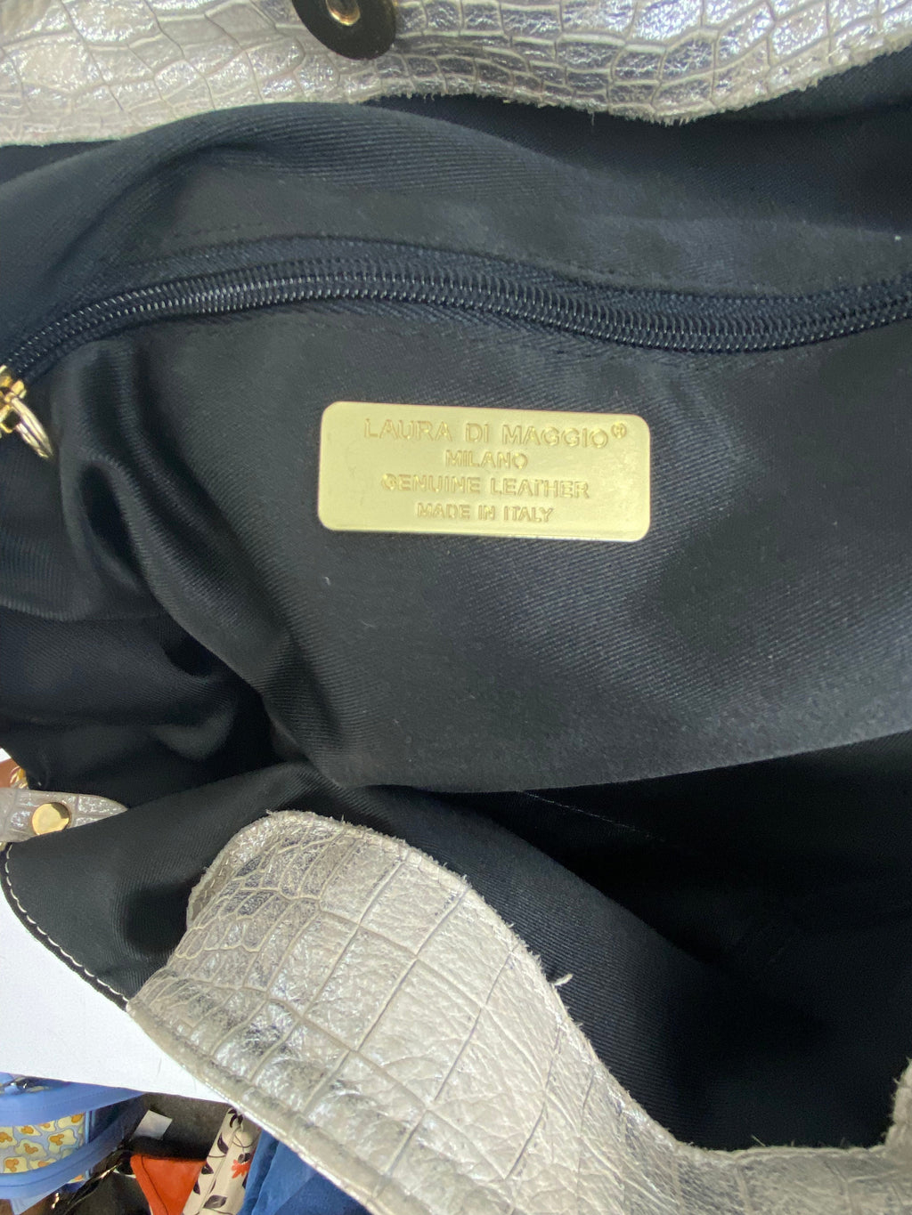 Handbag Leather By Cmb, Size: Large