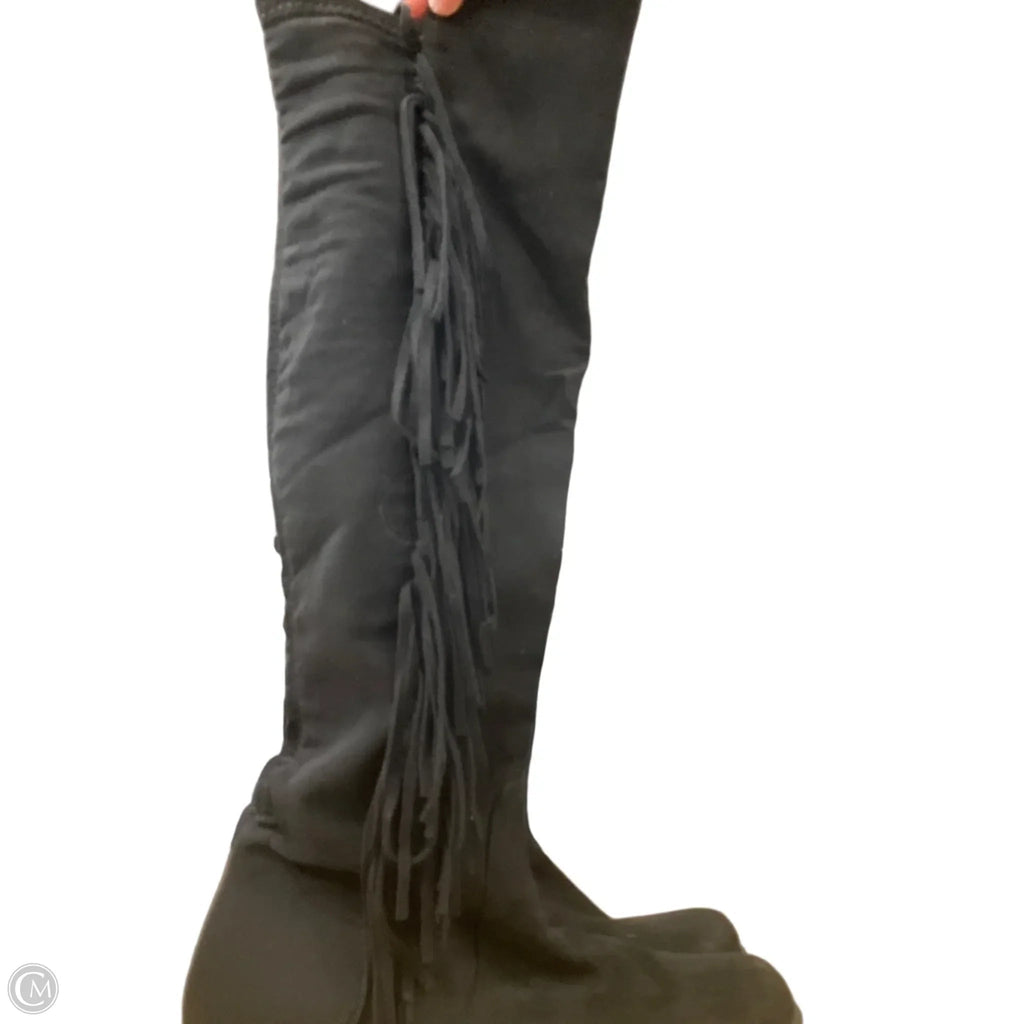 Boots Knee Flats By Unisa In Black, Size: 9