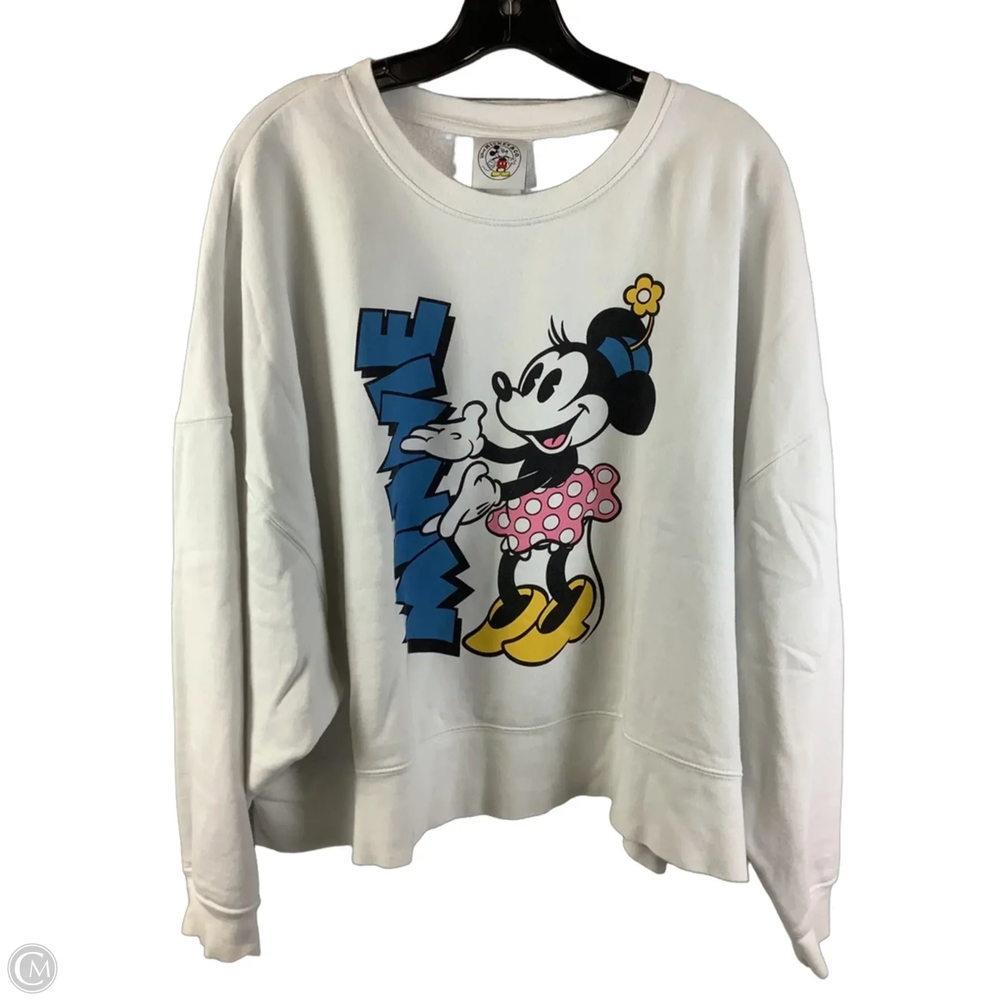 Sweatshirt Crewneck By Disney In White, Size: Xl