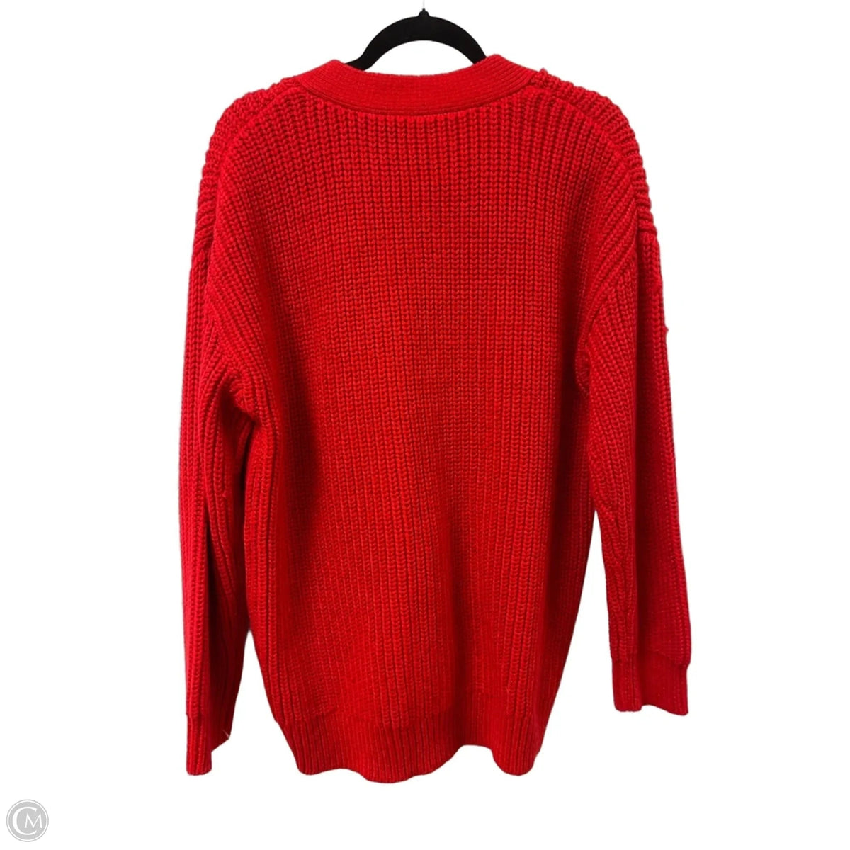 Sweater Cardigan By Zara In Red, Size: S