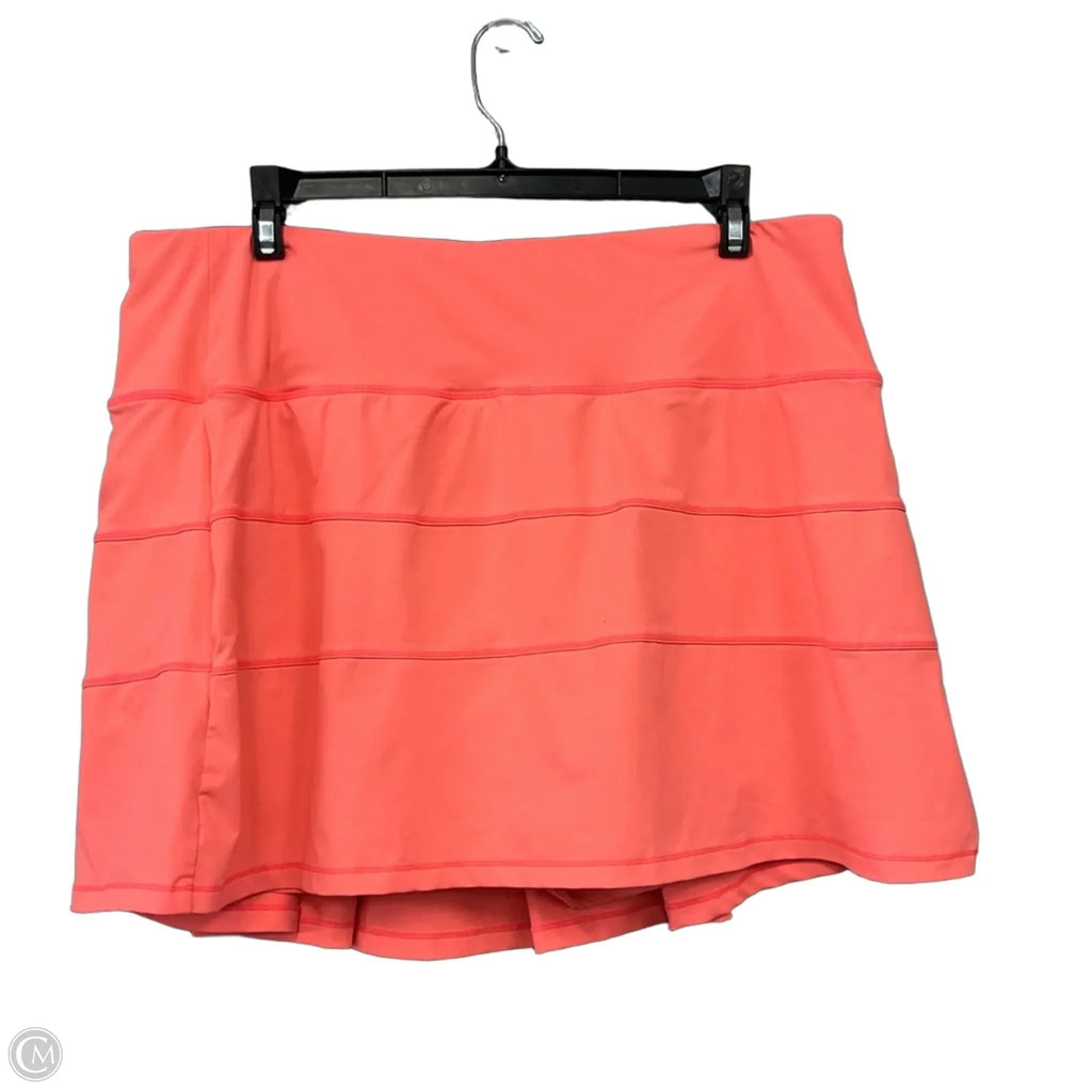 Athletic Skort By Clothes Mentor In Coral, Size: 14