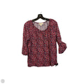 Top 3/4 Sleeve By Michael By Michael Kors In Floral Print, Size: L