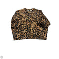 Top Short Sleeve By Express In Animal Print, Size: M