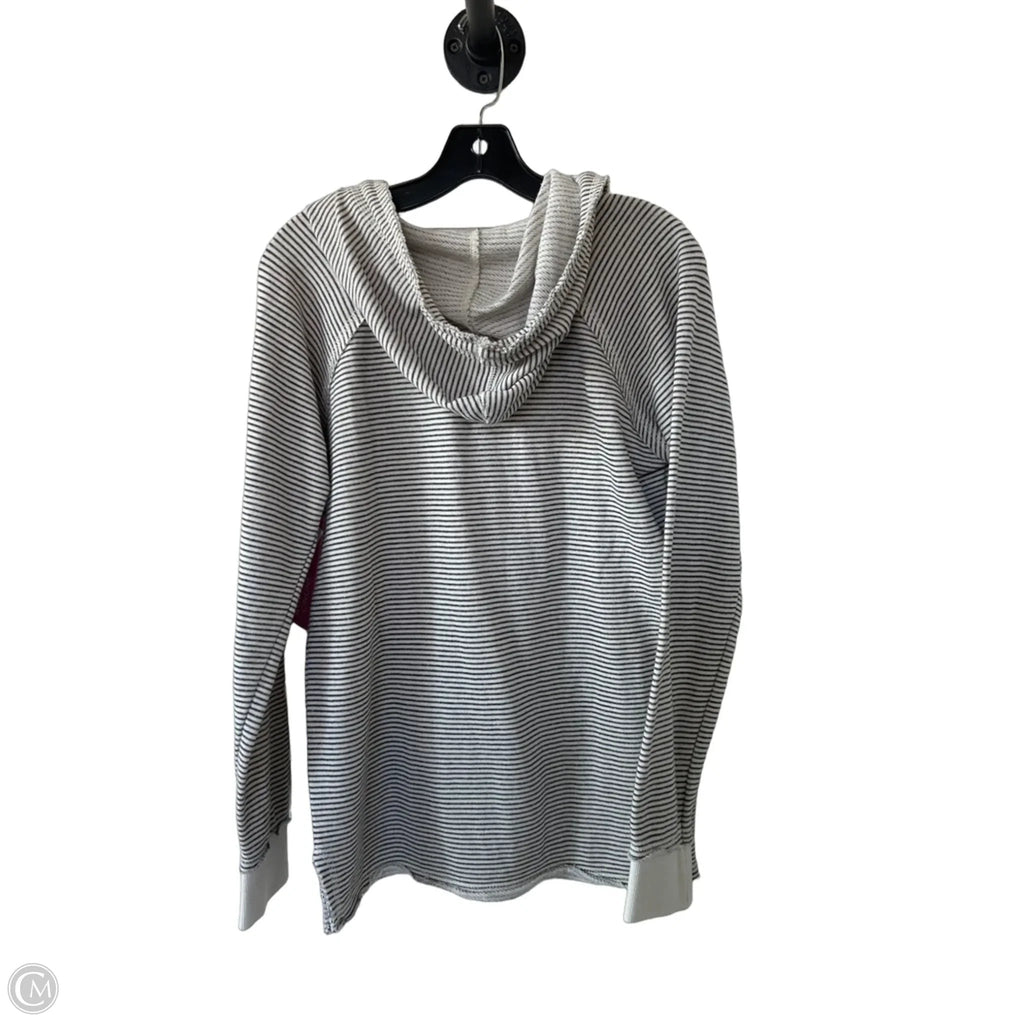 Sweatshirt Hoodie By Blue 84 In Cream & Grey, Size: S