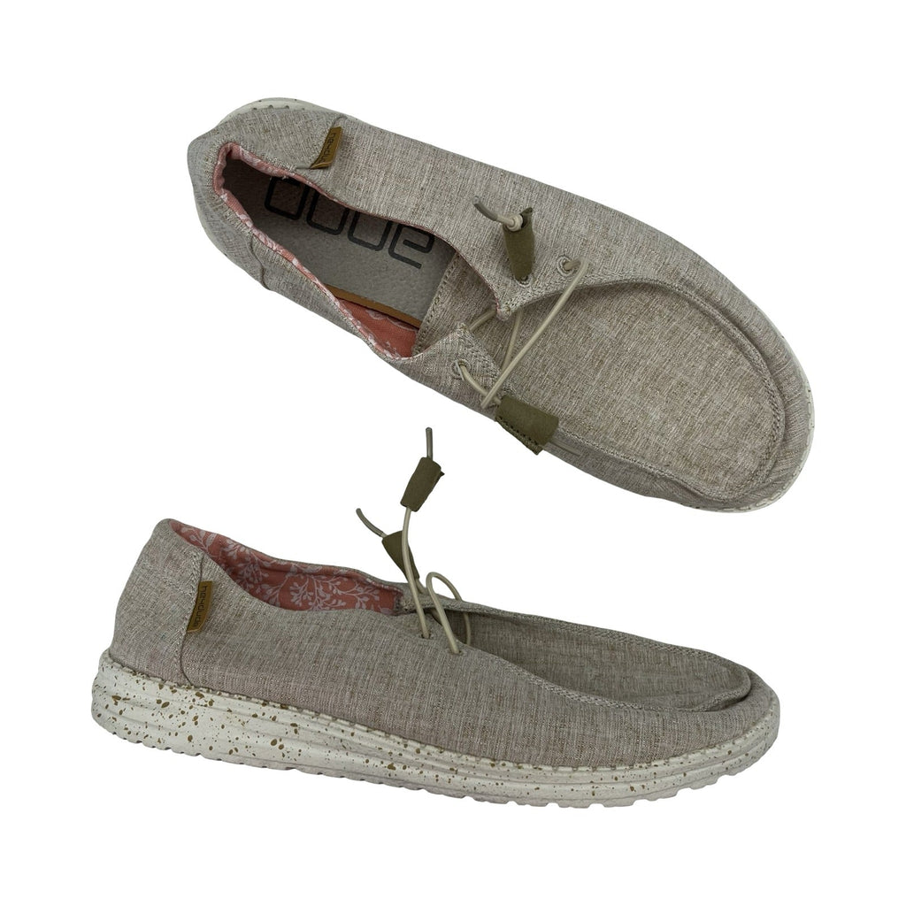Shoes Flats By Hey Dude In Tan, Size:10