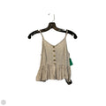 Top Sleeveless Basic By Japna In Tan, Size: Xs