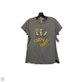 Top Short Sleeve Basic By Disney In Grey, Size: M