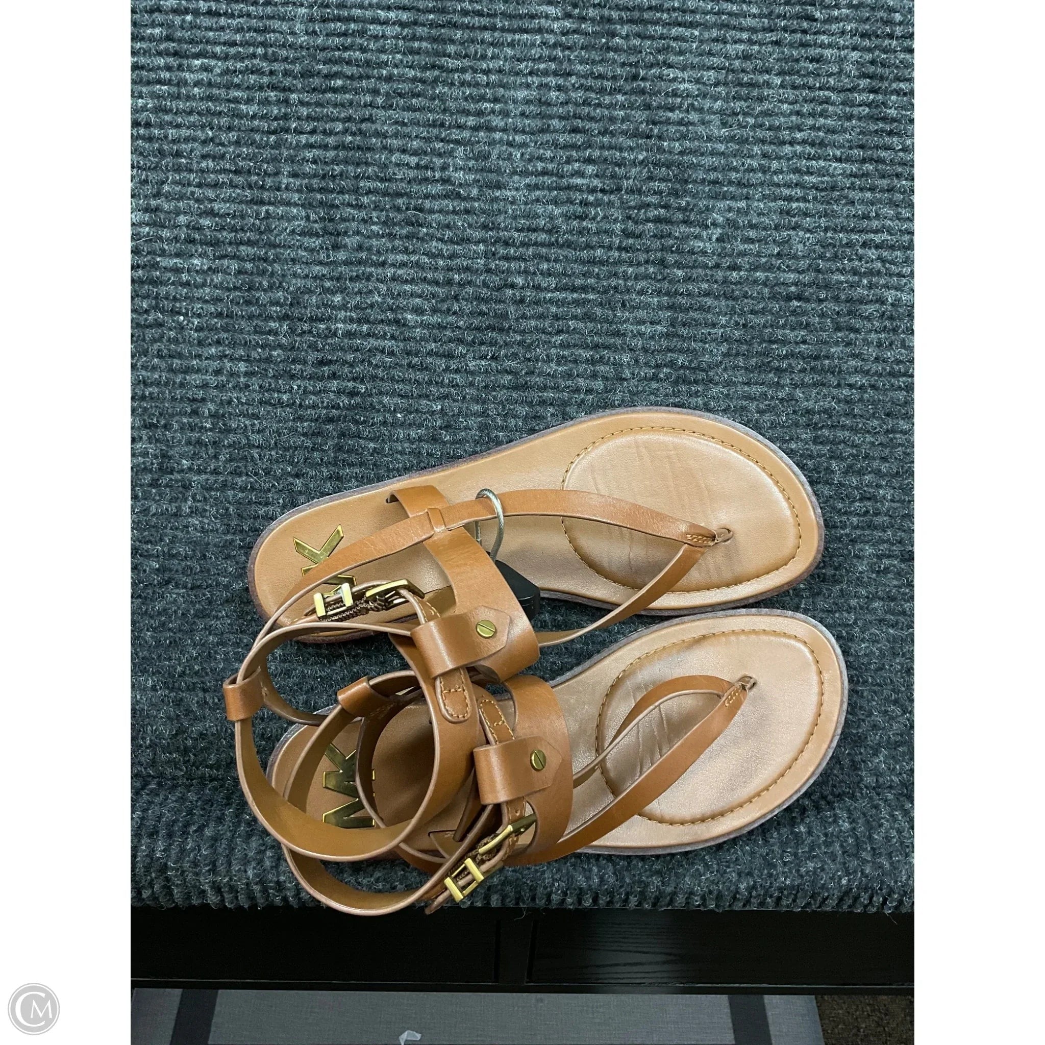 Sandals Designer By Michael Kors In Brown, Size: 8.5